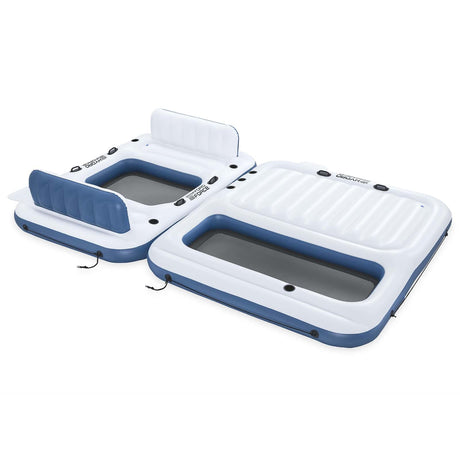 Bestway hydro-force drijvend eiland 2 st pvc wit en blauw