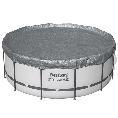 Bestway zwembadcover ø3,66 m rond polyester grijs