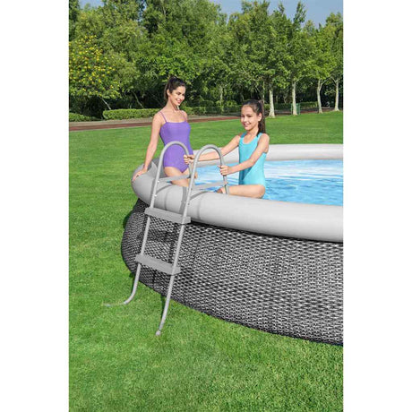 BESTWAY Schwimmbad Leiter 2 Stufen fließen ceclear 84 cm