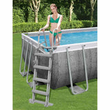 BESTWAY Schwimmbad Leiter Flowclear mit 4 Stufen 122 cm