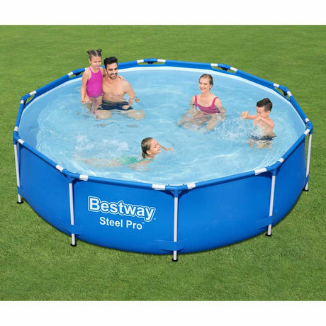 Bestway Schwimmbad Steel Pro Set rund 305 (blau, inkl. Filterpumpe (220-240V))