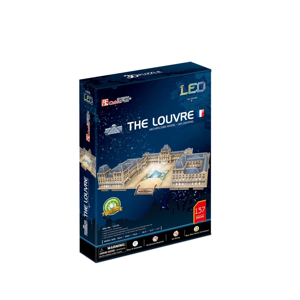 Kubisches lustiges 3D-Puzzle mit LED-Beleuchtung