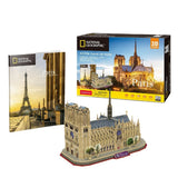 Kubisches lustiges 3D-Puzzle National Geographic Notre Dam Paris