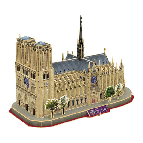 Kubisches lustiges National Geographic 3D-Puzzle „Notre-Dame Paris“, 128 Teile