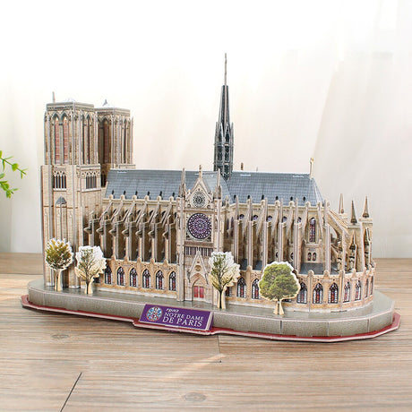 Kubisches lustiges National Geographic 3D-Puzzle „Notre-Dame Paris“, 128 Teile