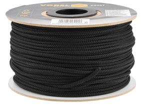 Vorel gevlochten touw 5mm 100m zwart