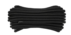 Vorel gevlochten touw 12mm 20m zwart