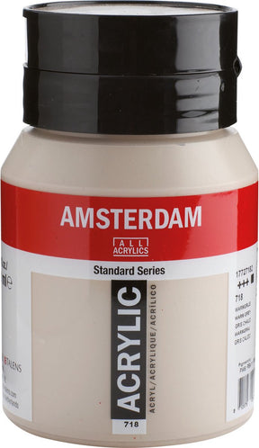 Acrylfarbe der Amsterdam Standard-Serie, Topf 500 ml, Warmgrau 718