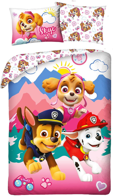 Paw Patrol Bettbezug Berge 140 x 200 cm - 70 x 90 cm