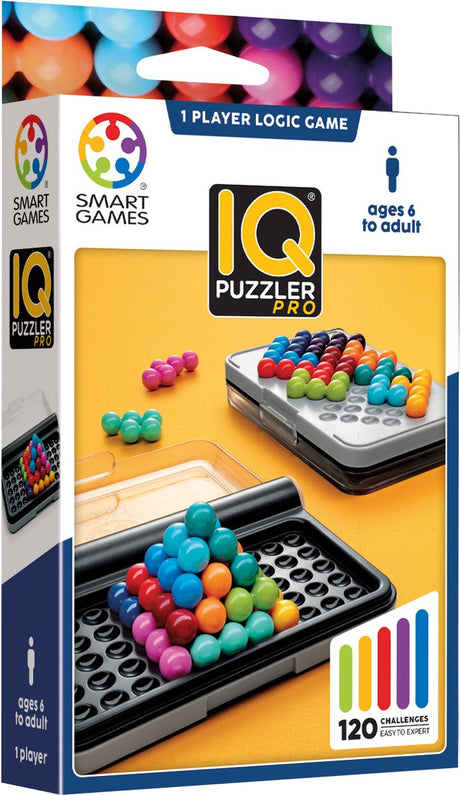 Smartgames IQ Puzzler Pro – logisches Denkspiel Reiserätsel – 120 Aufgaben in 2D und 3D – lehrreiches Solospiel für Kinder und Erwachsene – ab 6 Jahren