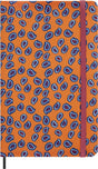 Moleskine Le Silk Collection undatierter Planer groß (13 x 21 cm), liniert orange (Box)