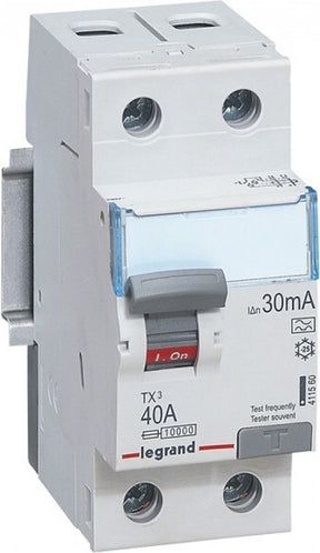 Legrand 411560 tx3 fi 40a 2p 30ma a aardlekschakelaar 40 a 0.03 a 230 v