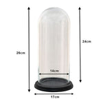 Clayre Eef Glasglocke 6gl3472 transparent 17x26 cm