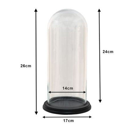 Clayre Eef Glasglocke 6gl3472 transparent 17x26 cm