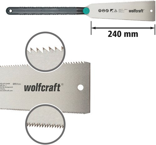 Wolfcraft japanische Säge | 240mm | 1 Stück - 6951000