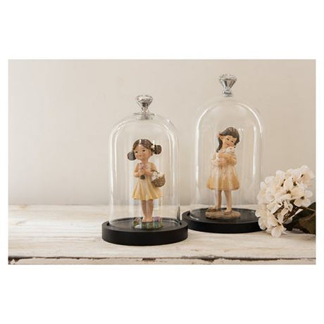 Clayre Eef 6gl2544 Glasglocke transparent 14x25 cm