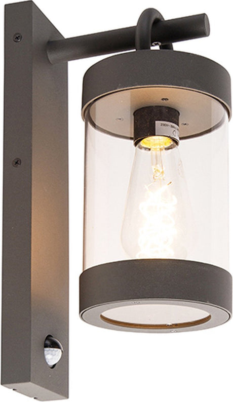 Trio Sambesi - Wandleuchte - Anthrazit - exkl. 1x E27 4W - Fernbedienung - integrierter Dimmer - stufenlos einstellbare Lichtfarbe - Nachtlicht - Sternenlichteffekt - RGBW-Farbwechsler - Memory-Funktion - Außenbeleuchtung - IP44