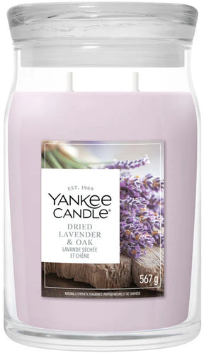 Yankee candle - dried lavender oak large jar - tot 80 branduren