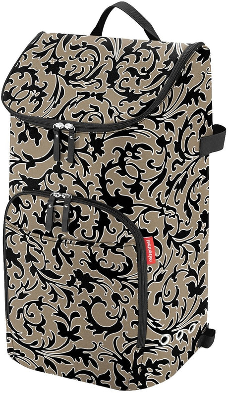 Reisenthel City Cruiser Bag Tasche für Einkaufstrolley – 45l – Barock Marmor Schwarz