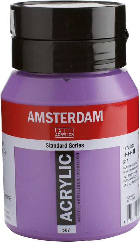 Amsterdam standard series acrylverf pot 500 ml ultramarijnviolet 507