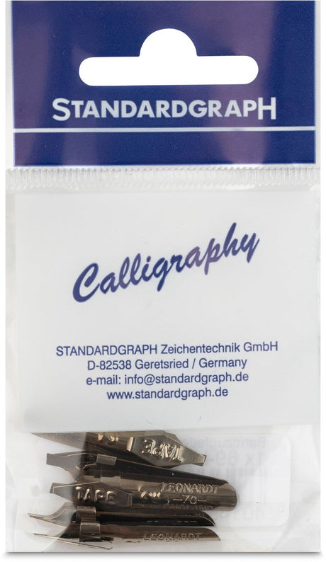 Standardgraph - kalligrafiepunten - italic 2.0 mm met inktreservoir set à 5 stuks - sg-hi-705-2