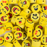 Creativ Company Figurenperlen, Emoji, D 10 mm, Lochgröße 1,5 mm, 200 Stück 1 Box