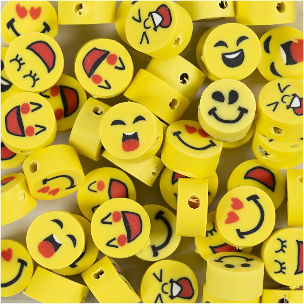 Creativ Company Figur Perlen Smiley, 60st.