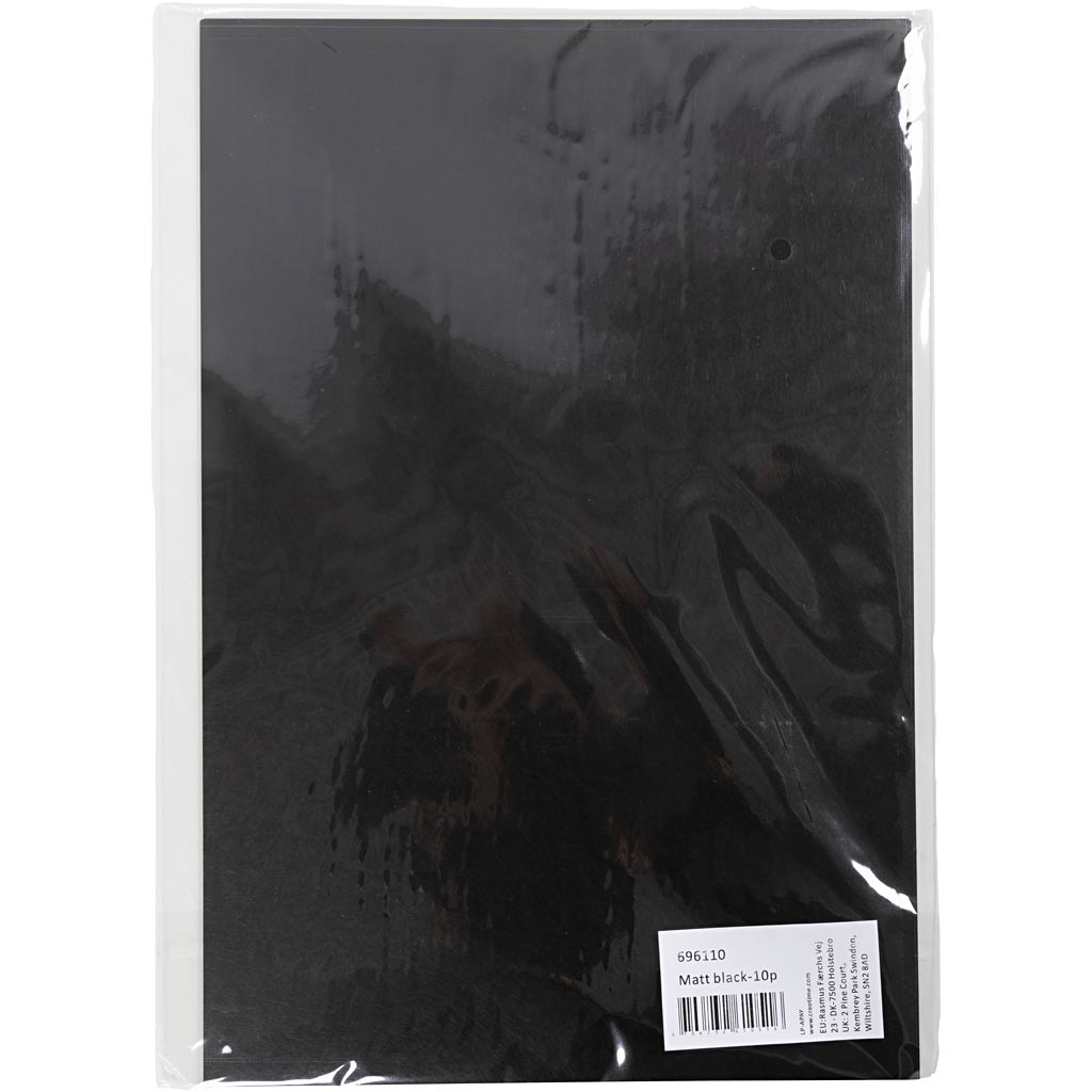 Creativ Company Schrumpffolienblätter, A4, schwarz, 10 Blatt 1 Karton