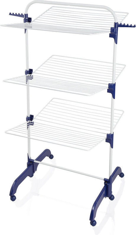 Leifheit Trockenturm Pegasus 420 Solid Comfort - inkl. Halterungen und Räder - 42 m Trocknungslänge