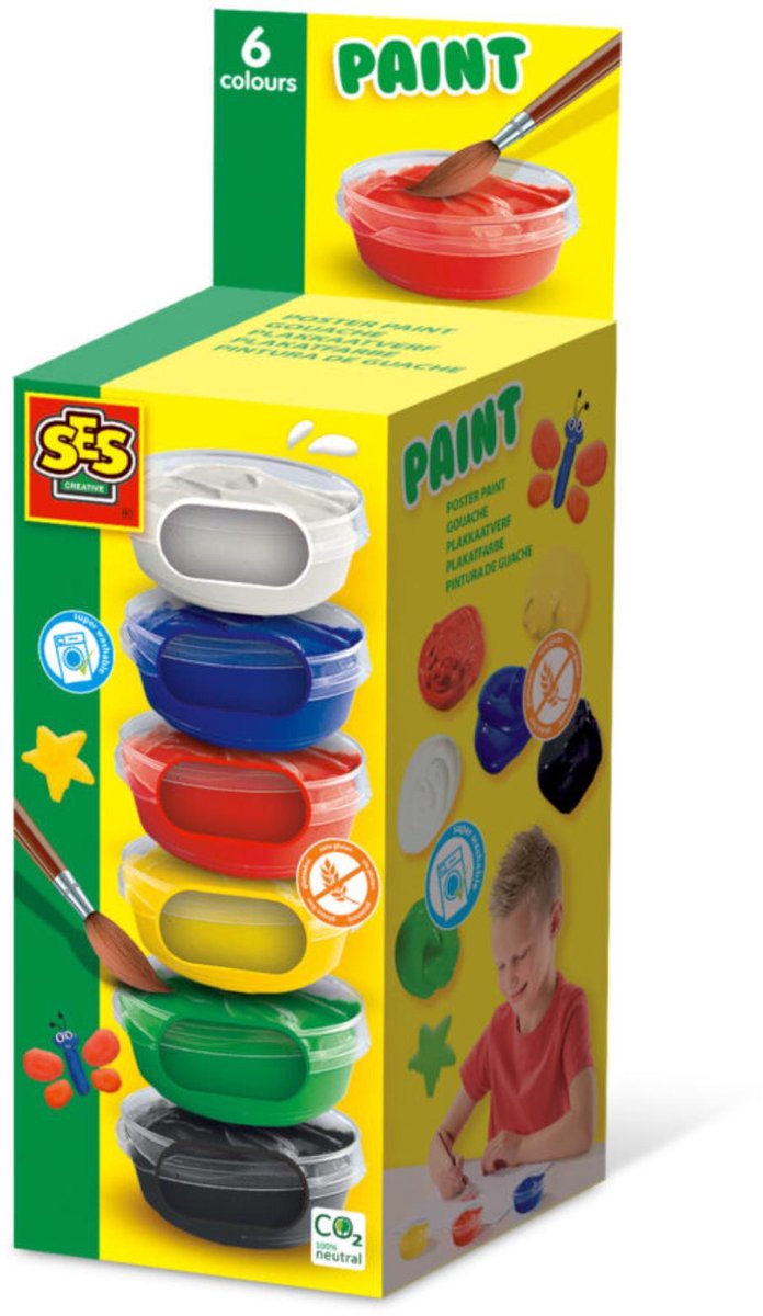 SES Plakkaat -Farbe, 6x45ml