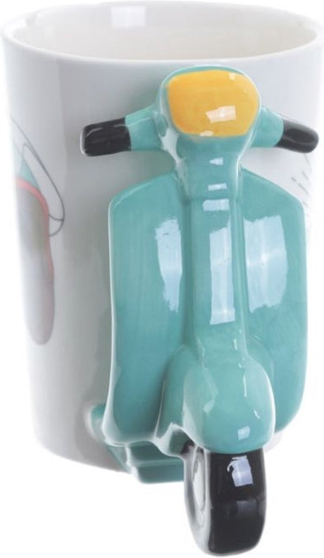 Keramikbecher mit Roller-förmigem Henkel