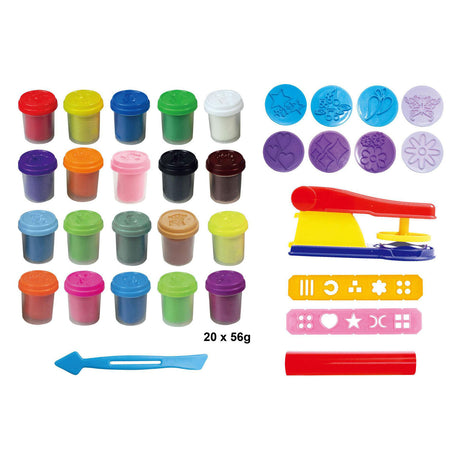 Kinderteig-Superfabrik-Ton-Set – 20-tlg.