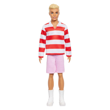 Barbie Fashionista Ken rot-weiß gestreift | 2 Stk