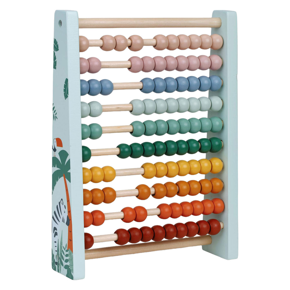 Houten telraam pastelkleurig - 24x27cm