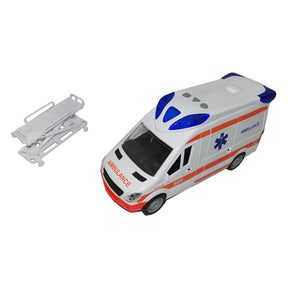 Ambulance met licht en geluid - 27cm