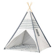 Tipi mit Holzstäben und Teppich – 120 x 120 x 150 cm