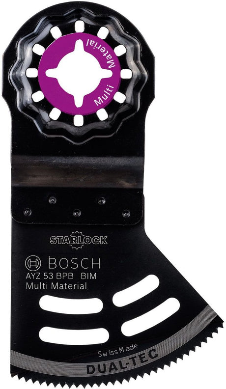 Bosch 1x Bim Tauchsägeblatt Dual-Tec Starlock Ayz 53 Bpb Multimaterial 40 x 53 mm – 2609256f07