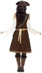 Vegaoo bruin pirate pak vor dames - verkleedkleding - medium