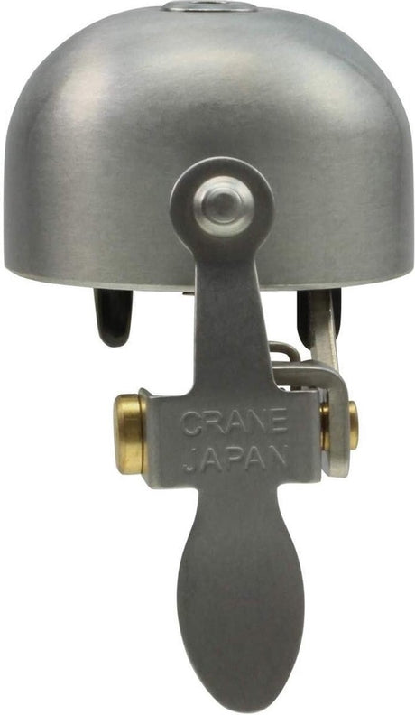 Kranich-E-Ne-Glocke (Klemmband) – mattsilber