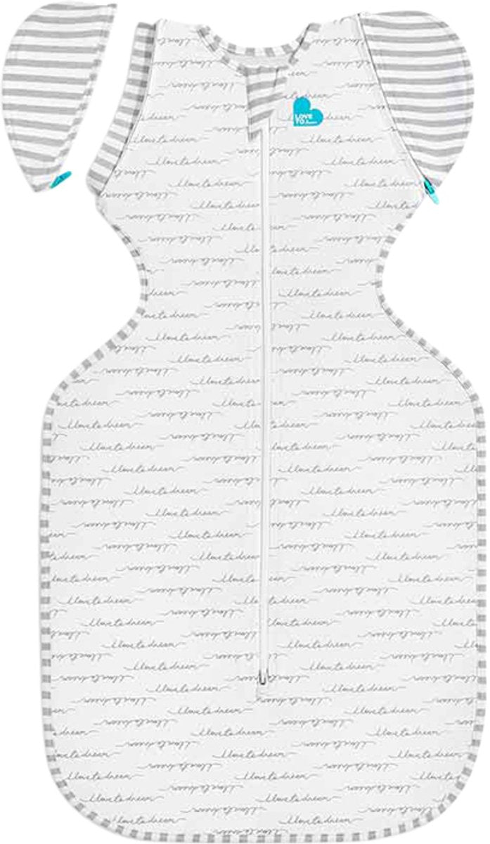 Love to dream™ Babyschlafsack swaddle up™ – reduzierendes Pucken – Baby 6–9 Monate – 8,5–11 kg – ganzjährig – 1,5 Tog – weiß
