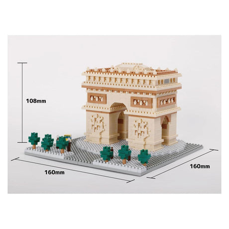 Bandai Nanoblock Baukasten Arc de Triomphe Deluxe – 1560 Teile.