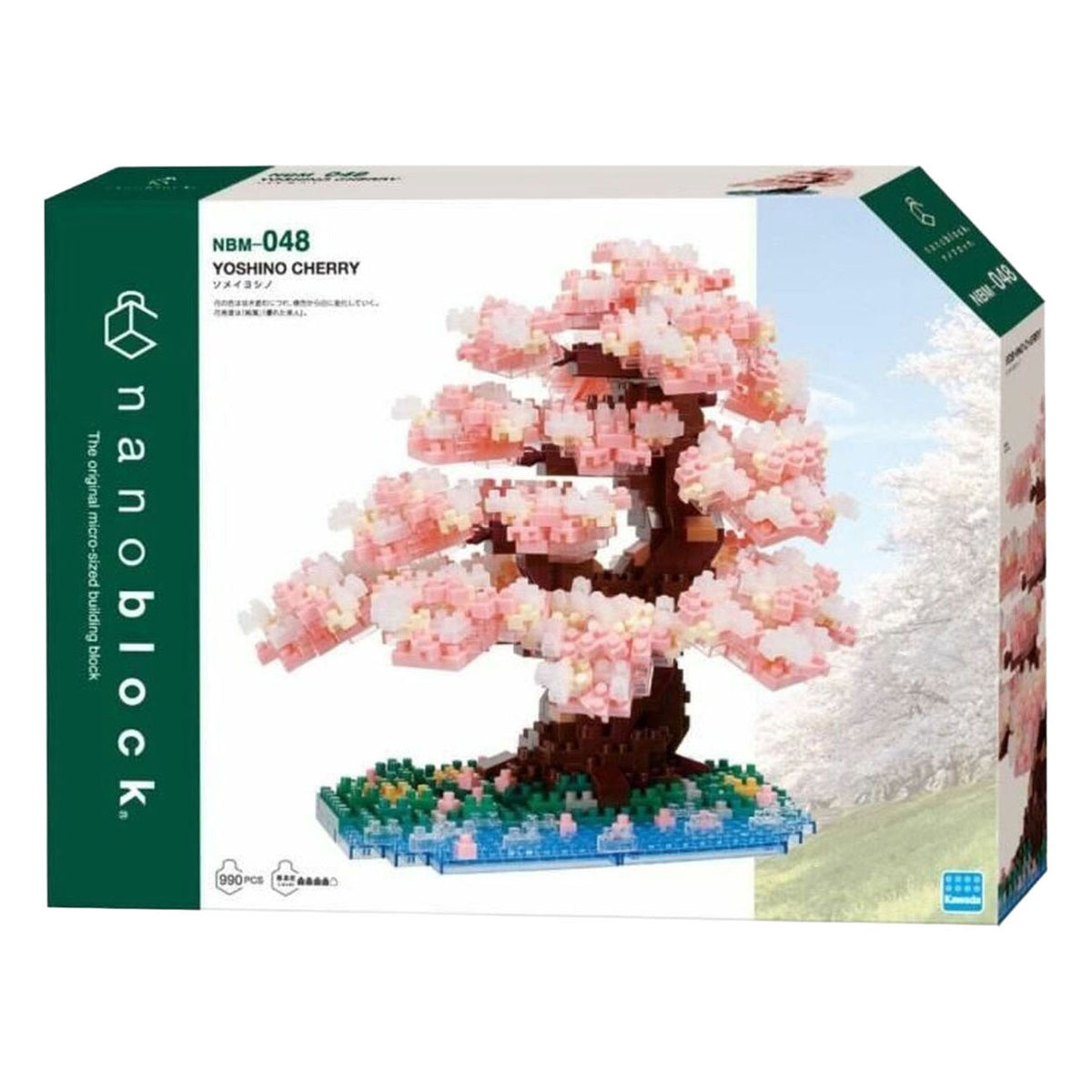Bandai Nanoblock-Baukasten Luxus-Kirschblütenbaum – 990-tlg.