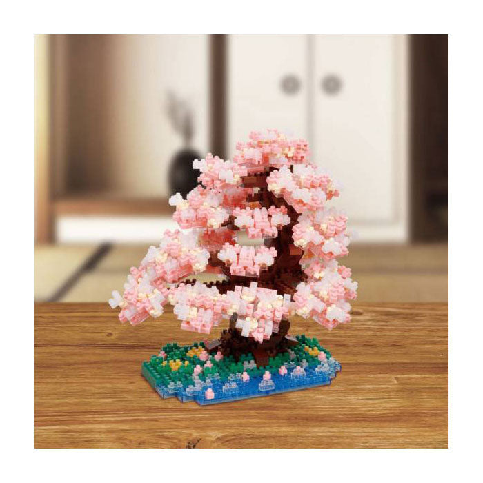 Bandai Nanoblock-Baukasten Luxus-Kirschblütenbaum – 990-tlg.