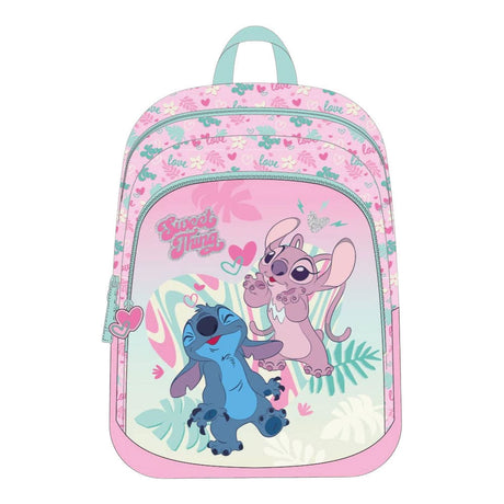 Disney Stitch Love Rucksack, 2 Fächer, 38 x 28 x 16 cm