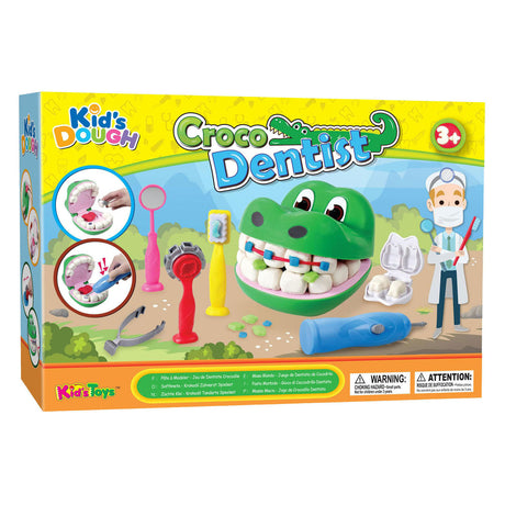 Knete-Krokodil-Zahnarzt-Tonspielset für Kinder
