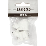 Creativ Company Miniaturfiguren, H: 30 mm, L: 45 mm, weiß, 2 Stück 1 Box