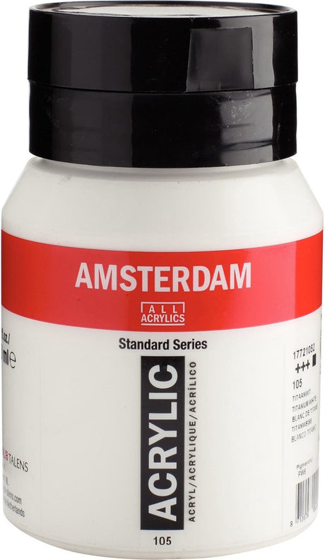 Amsterdam Standard Series Acrylfarbe Topf 500 ml Titanweiß 105