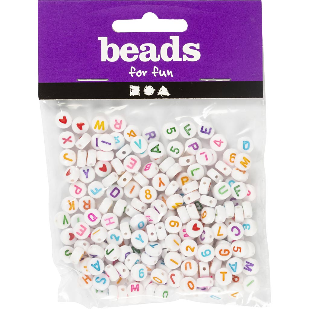 Kreativunternehmen https: www.cchobby.nl letterbeads-size-7-mm-holesize-1-2-mm-ca. 200-piece-white-25-gr-1-box-699070