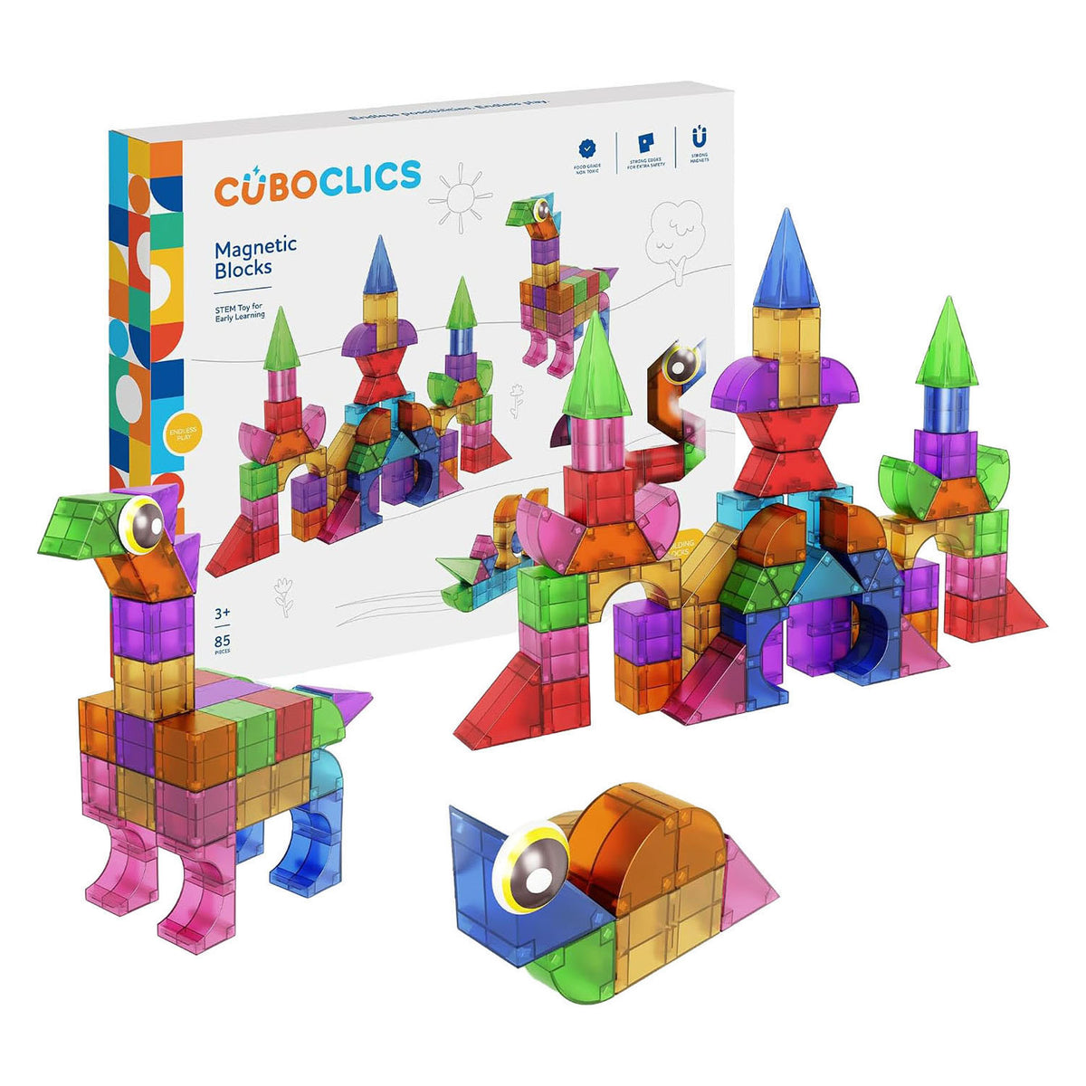 Clics cubo creative pack magnetisch bouwspeelgoed - 85dlg.