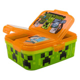 Minecraft lunchbox met 4 compartimenten
